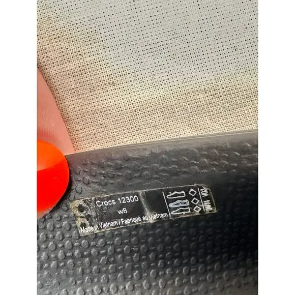 Crocs Women's Ballet Flats Black Size 8 Slip-On Round Toe Comfortable Shoes - Picture 4 of 8